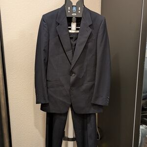 Men’s Italian-Made Black Suit – Drive – Classic 2-Button Jacket & Trousers